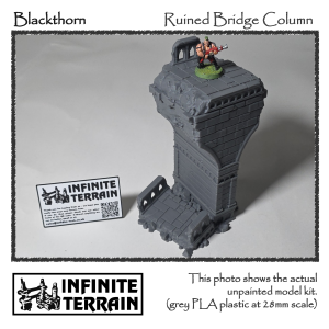 28mm Blackthorn Ruined Bridge Column