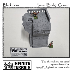 28mm Blackthorn Ruined Bridge Corner