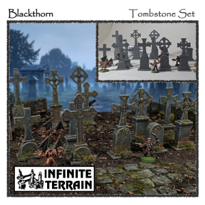 28mm Blackthorn 7 x Tombstone Set