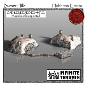28mm Burrow Hills Hobbiton Estate Set (Infinite Edition)