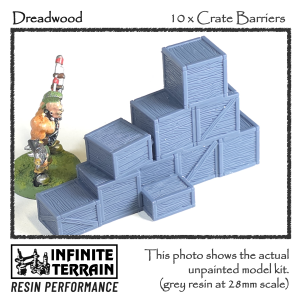 28mm Dreadwood 10 x Barriers Set
