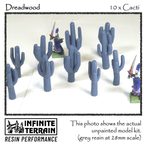 28mm Dreadwood 10 x Cacti Set
