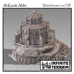 28mm AlKarak Alder Mountain Watchtower (Fortress and Base)