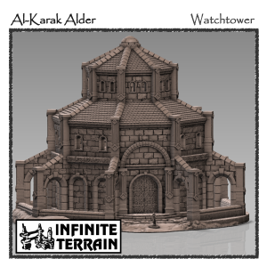 28mm AlKarak Alder Mountain Watchtower (Fortress Only)