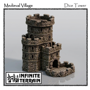 28mm Wargaming Ancillaries Medieval Dice Tower