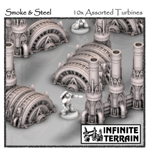 28mm Smoke & Steel 10x Turbine Set