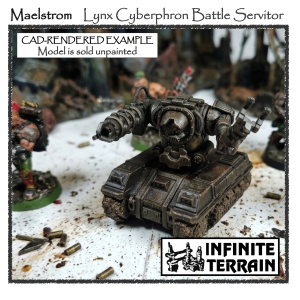 28mm Maelstrom Lynx Cyberphron Battle Servitor