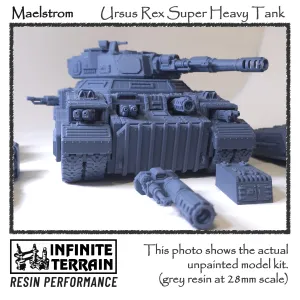 28mm Maelstrom Earthshaker / Rex Sword / Demolisher Super Heavy Tank Variants