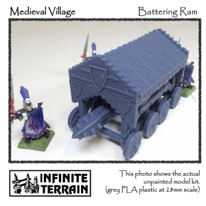 28mm Medieval Village Battering Ram