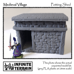 28mm Medieval Village Shed