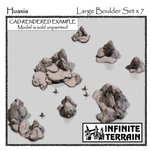 28mm Canyon 7 x Extra Large Huaxia Rock Piles