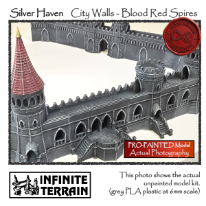 6mm Silver Haven City Walls - 13pc Epic Garrison Set (Infinite Edition)