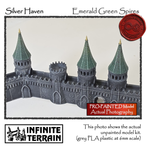 6mm Silver Haven City Walls - 13pc Epic Garrison Set (Infinite Edition)
