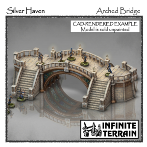 28mm Silver Haven Arched Bridge