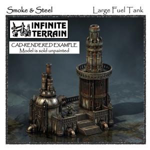 28mm Smoke & Steel Large Fuel Tank