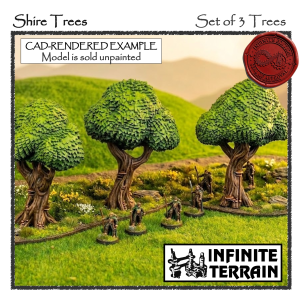28mm Burrow Hills Shire Trees Set (Infinite Edition)